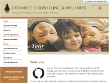 Tablet Screenshot of connectcounselingandwellness.com